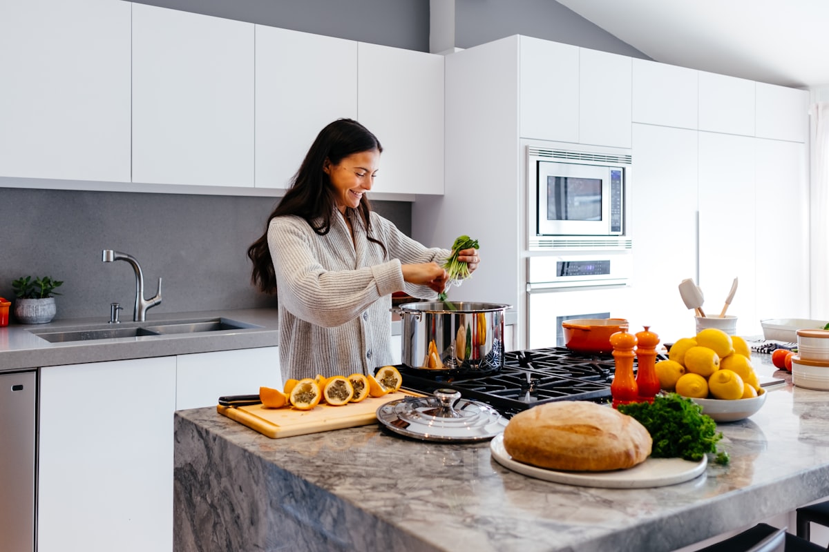 Plant-based cooking classroom with expert instruction